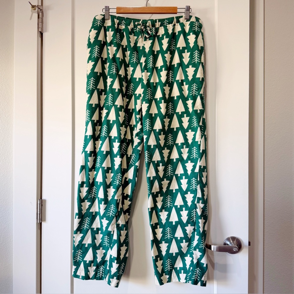 Hanna Andersson adult unisex holiday flannel pajama pant size L